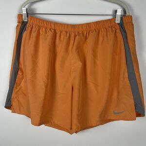 Nike Shorts Mens Size 2XL‎ Orange Gray Dri-Fit 5" Running Challenger CZ90626-871